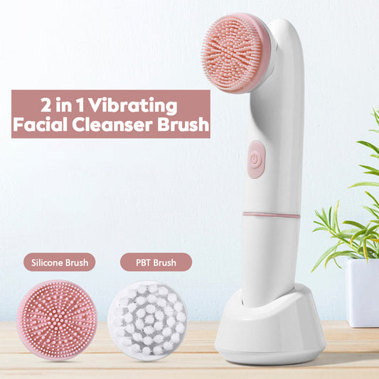 2-Speed 2-In-1 Silicone Facial Cleanser