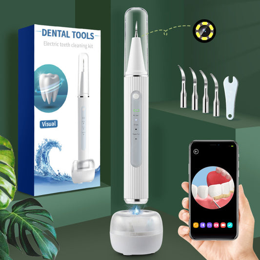 3-Speed Visible Ultrasonic Electric Tooth Cleaner